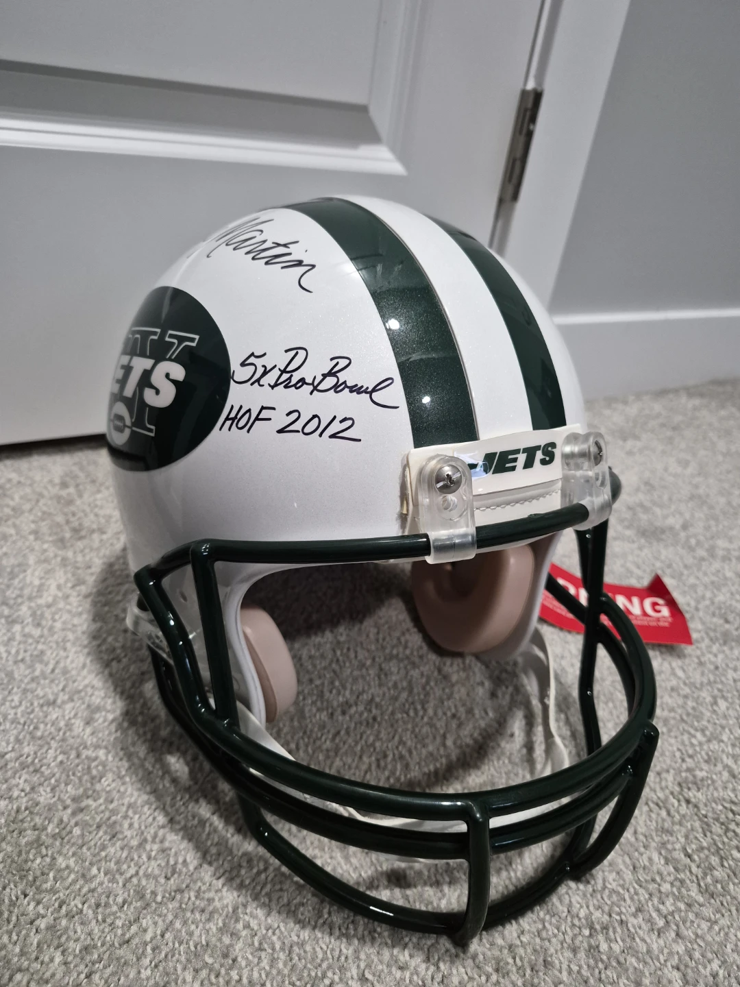 Curtis Martin Signed New York Jets Authentic NFL Helmet - photo 2