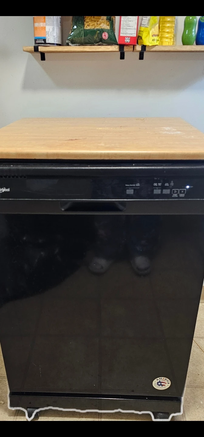 Whirlpool Black Heavy-Duty Portable Dishwasher