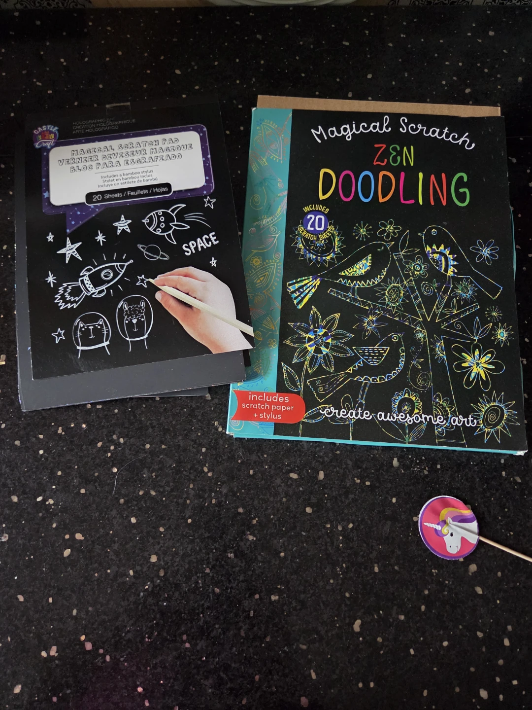 Castle Art Magical Scratch & Zen Doodling Pads