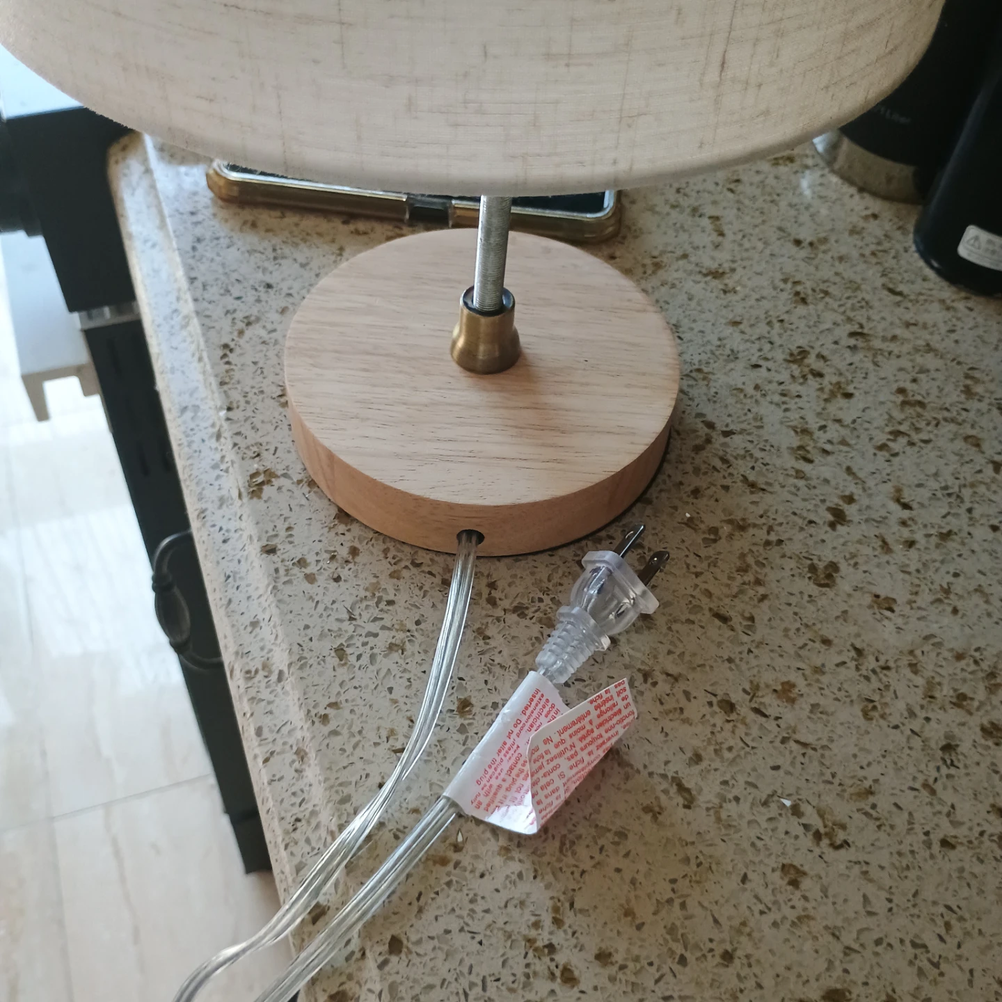 Table Lamp with Fabric Shade - photo 3
