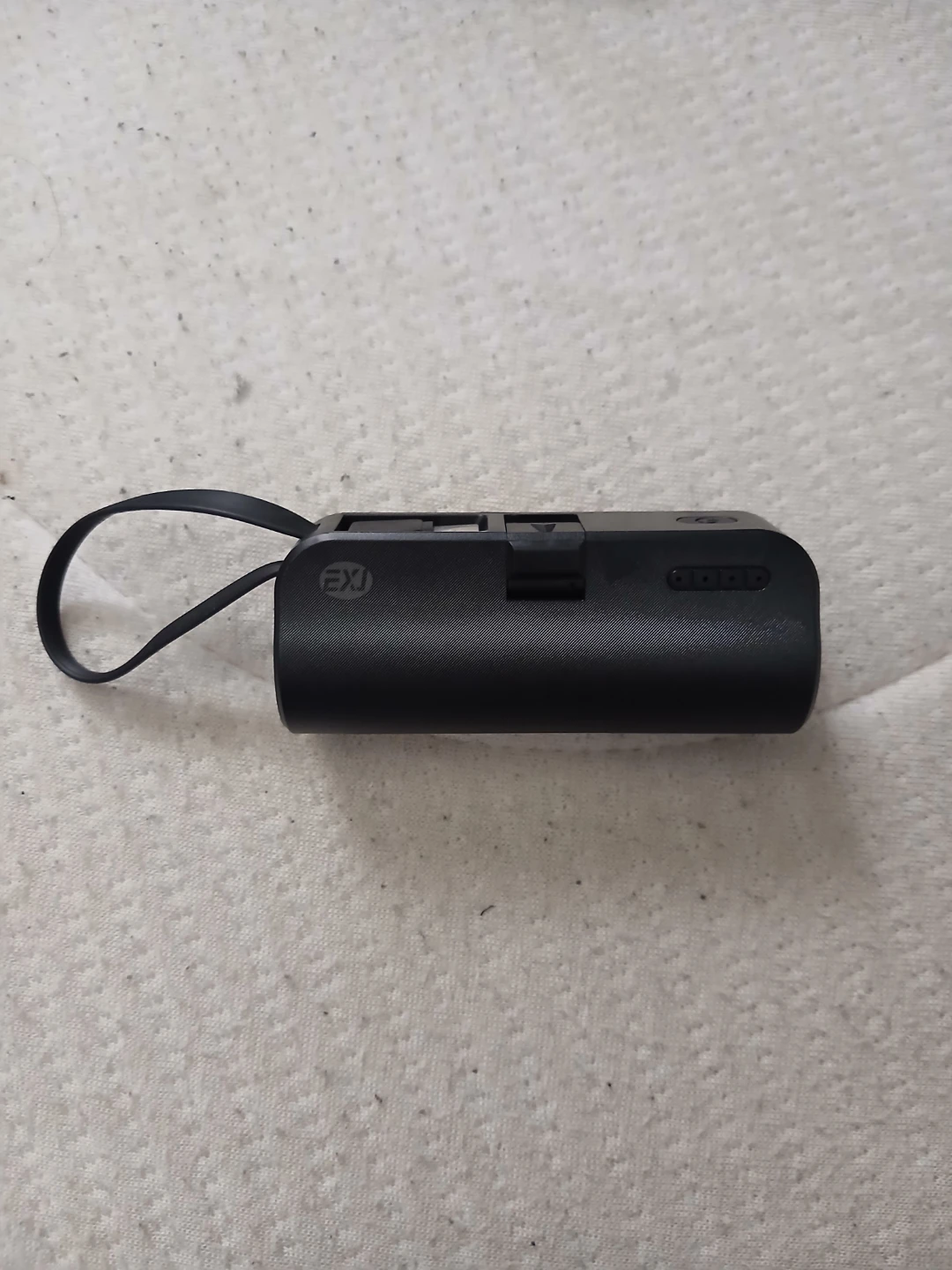 EXJ Mini Rechargeable Keychain Flashlight & Portable Power Bank
