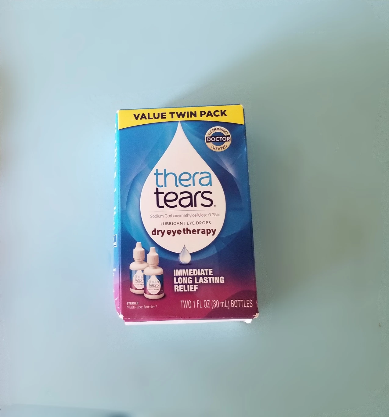 NEW TheraTears Lubricant Eye Drops, Dry Eye Therapy, Twin Pack