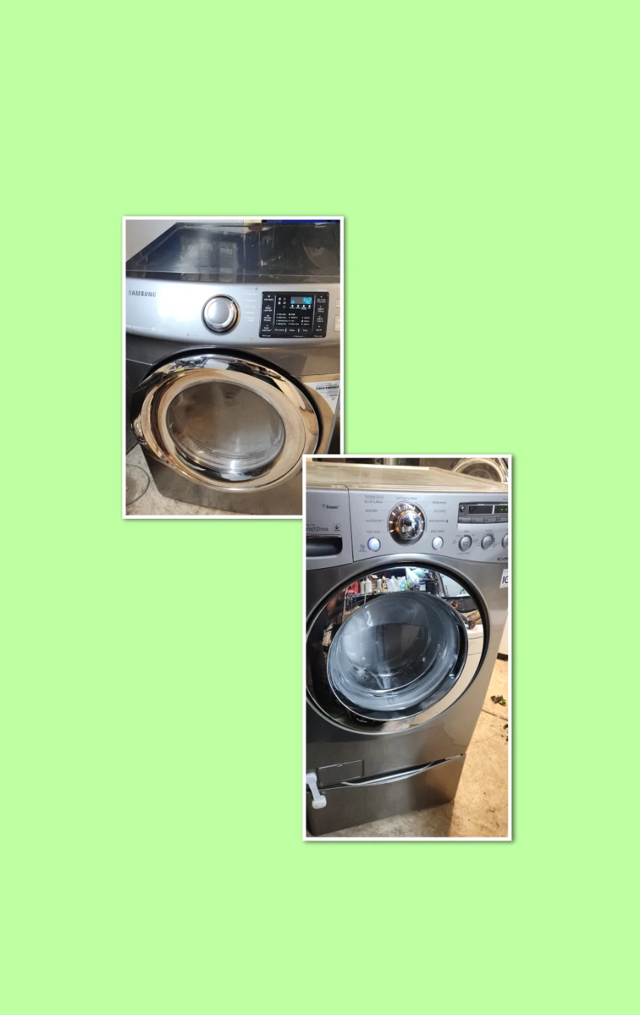 LG Washer and  Samsung  Gas  Dryer