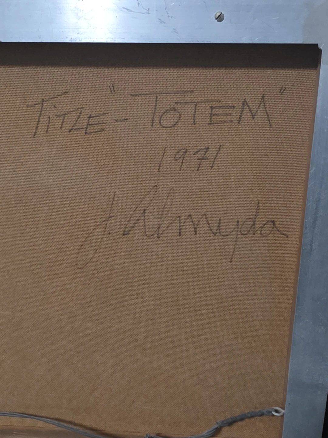 Totem Painting by J. Almypda - 1971 - photo 5