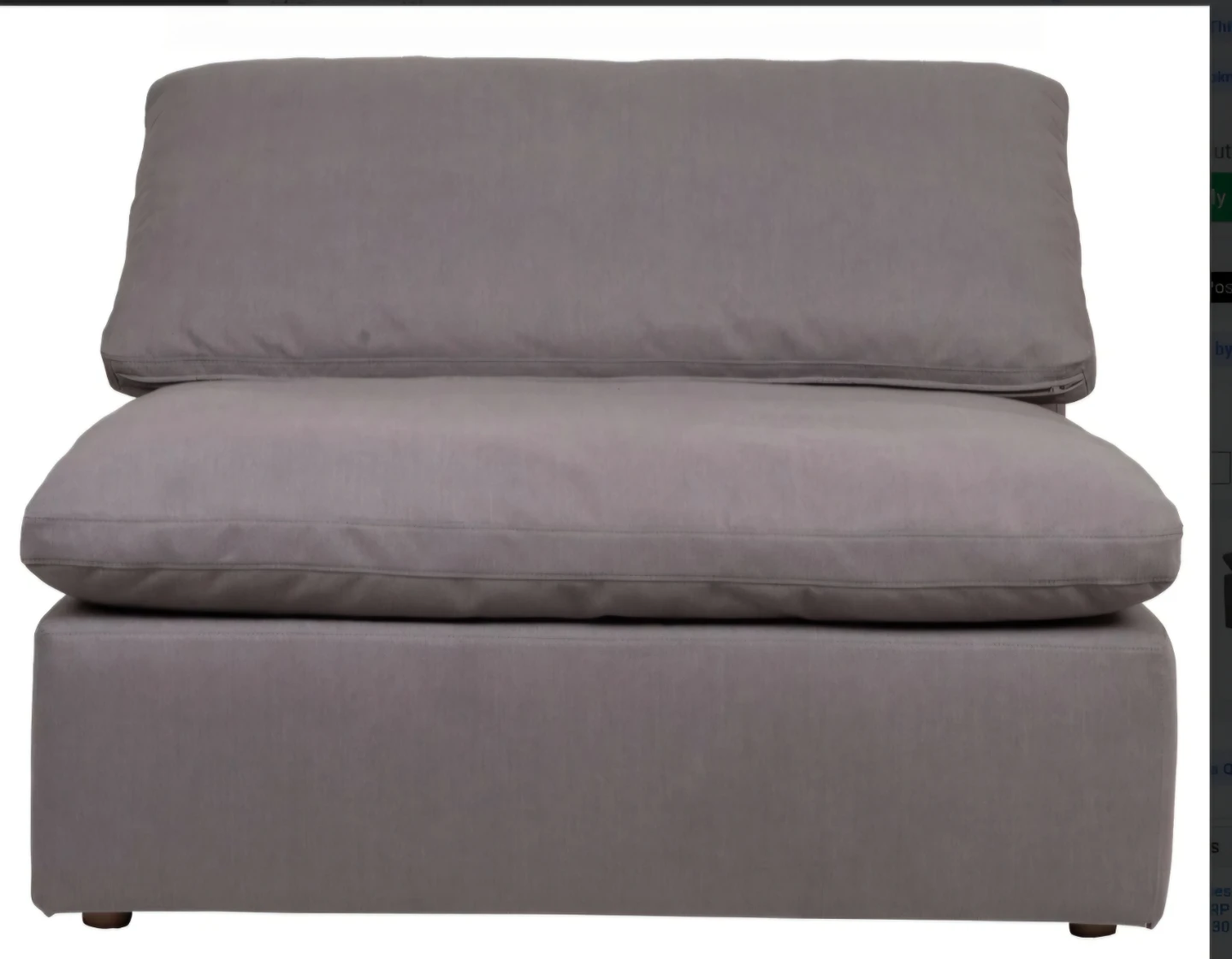 Moe's Clay Armless Cloud Slipper Chair