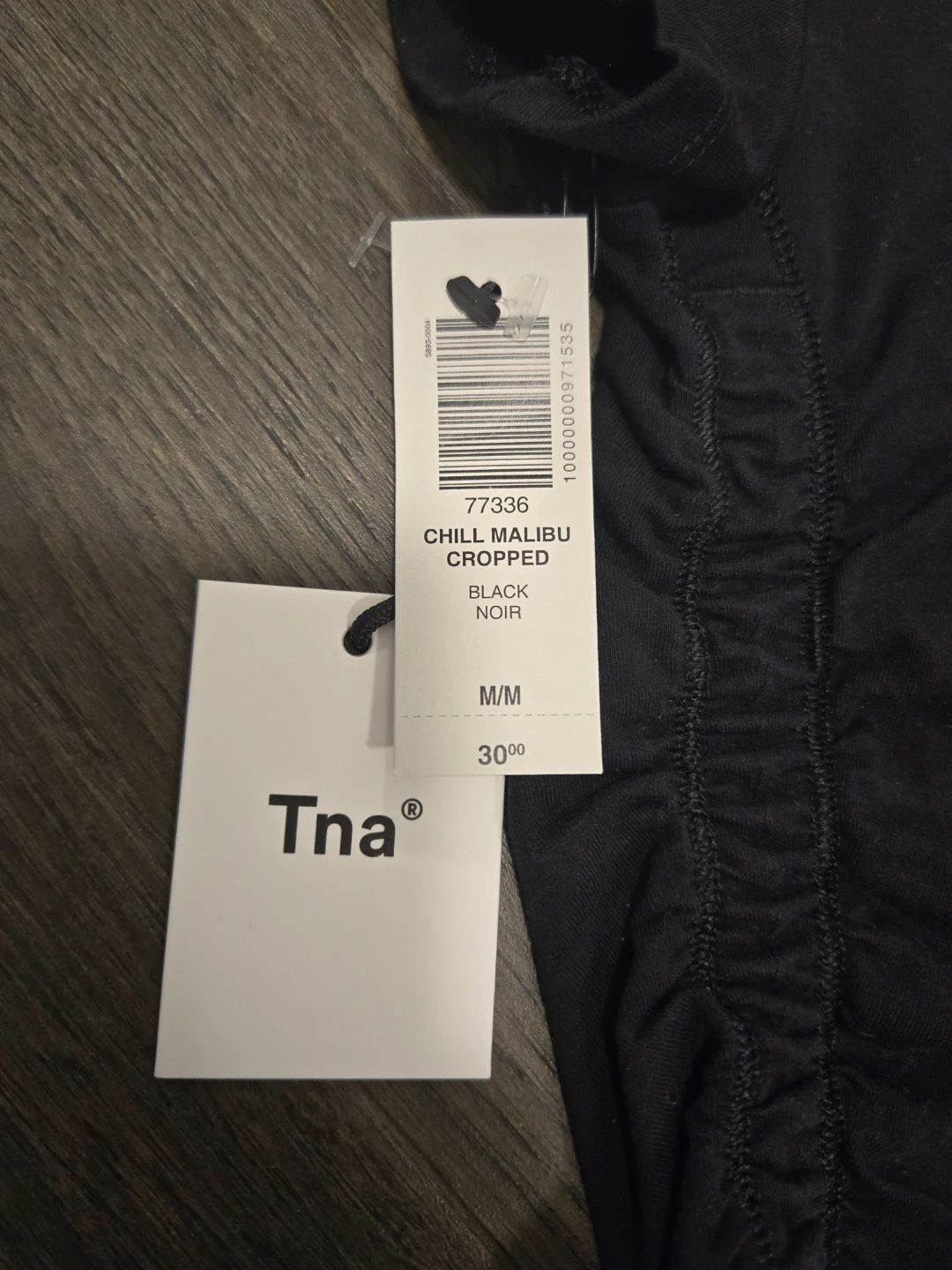 Tna Chill Malibu Cropped Top - Black M - photo 2