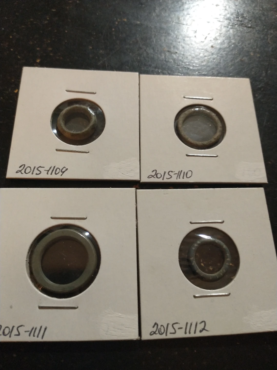Lot of 4 Ancient Rings, believed to be Celtic money rings