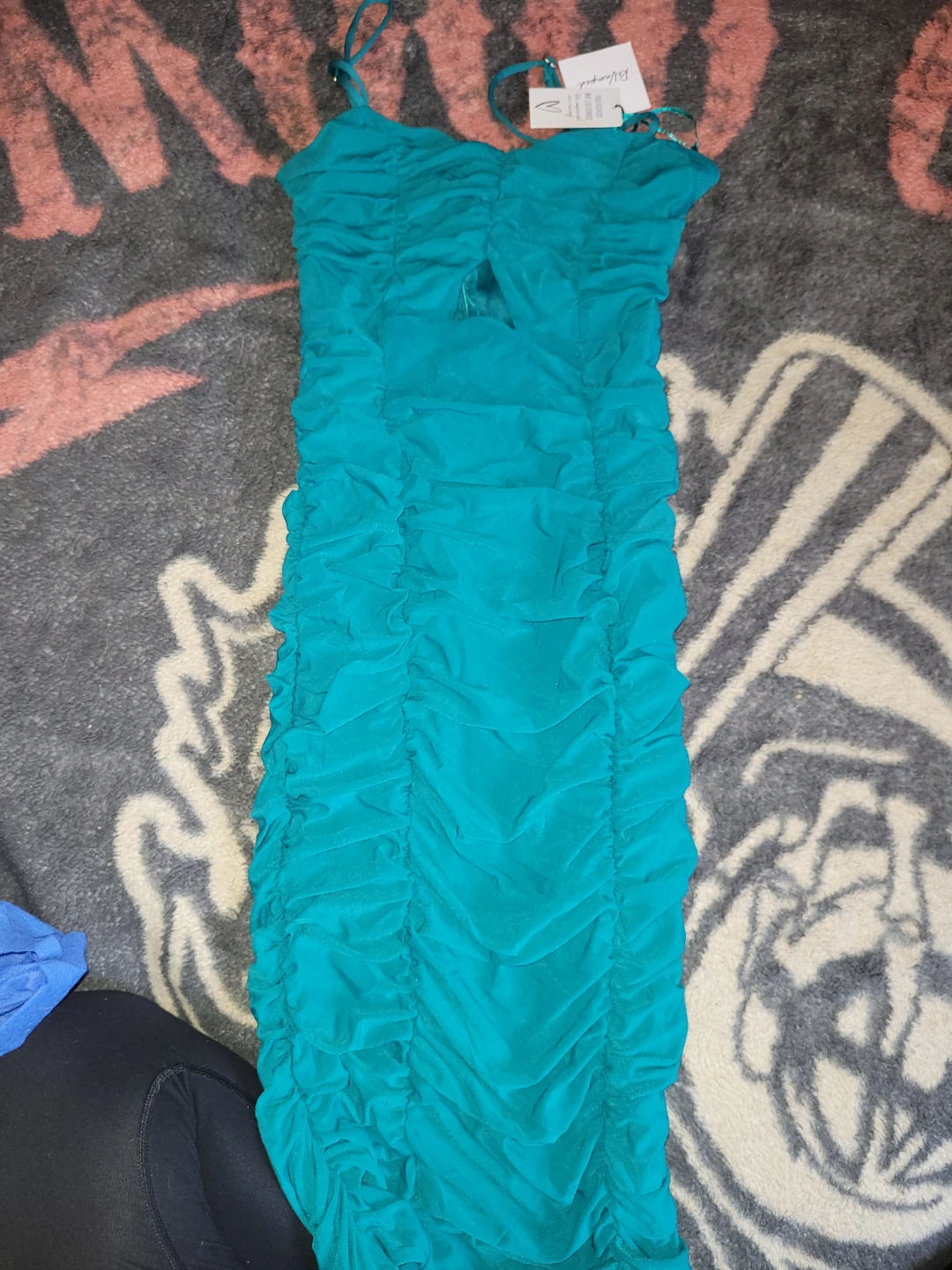 Sheer Ruched Mini Dress - photo 3