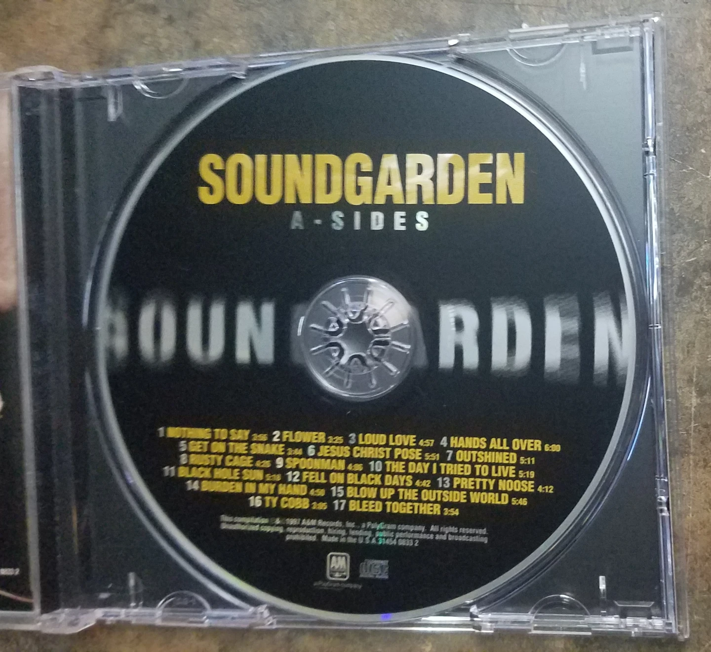 Soundgarden A Sides Near Mint/ Mint Condition CD - photo 3