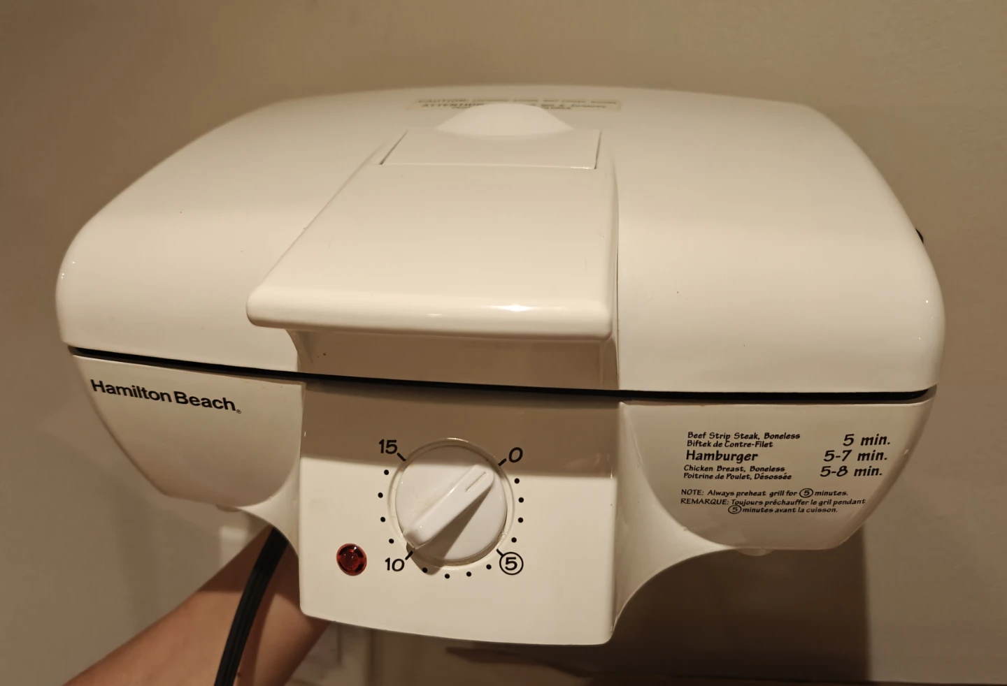 Hamilton Beach Express Grill White - photo 3