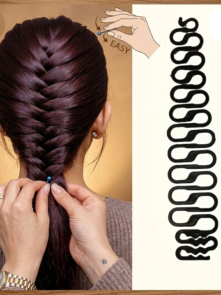 This tool is a French braid styling clip