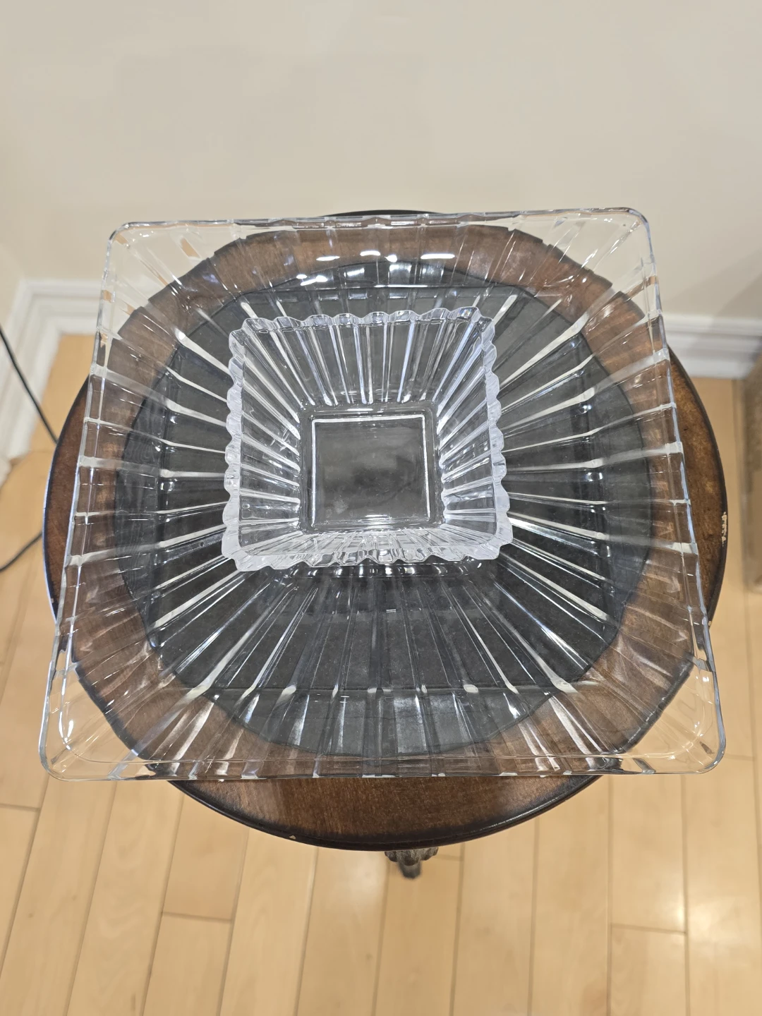 Clear Square Chip and Dip Platter - photo 3