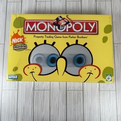 Monopoly SpongeBob SquarePants Board Game 2005 Collector Edition