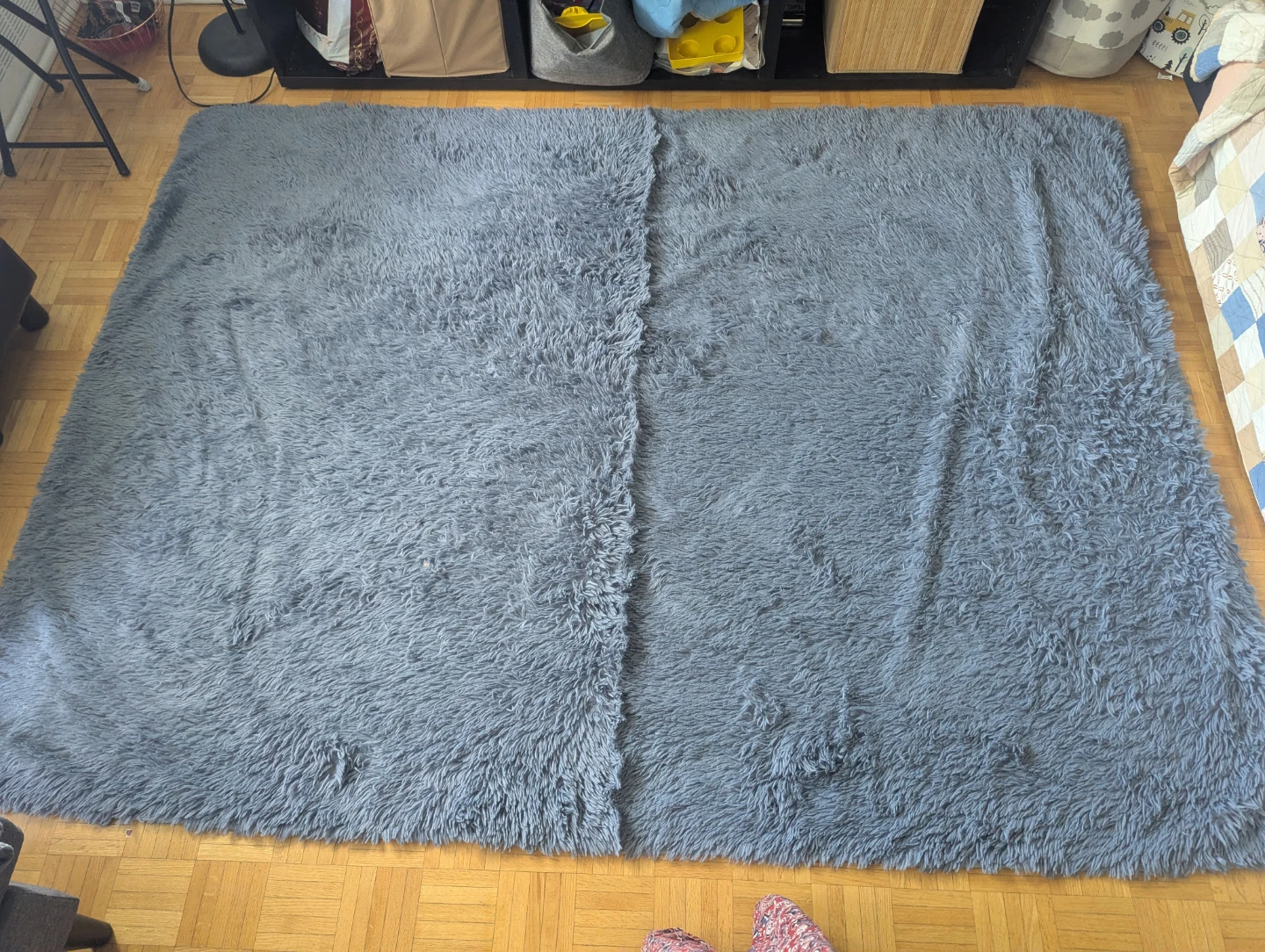 Large Grey Shaggy Rug - photo 2