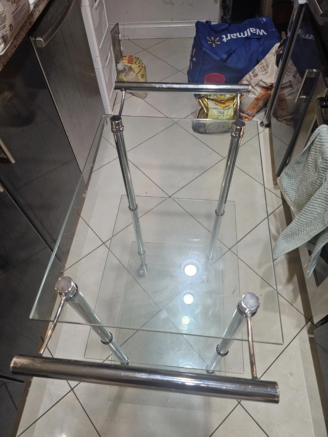 Glass and Chrome Bar Cart - photo 3
