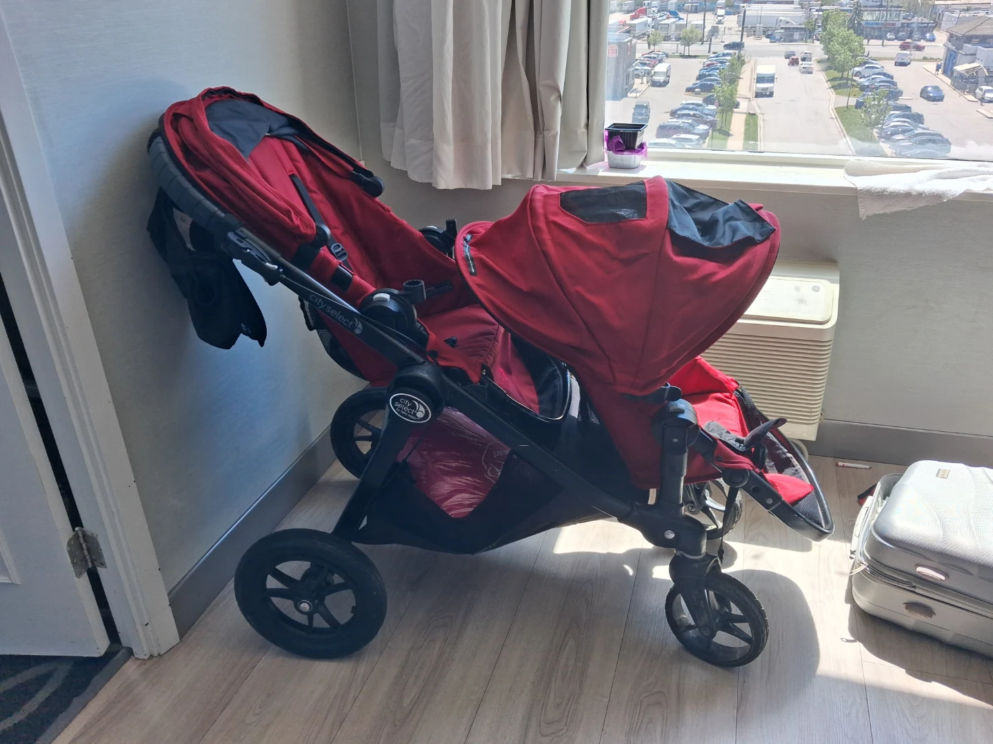 Baby Jogger City Select Double Stroller Red
