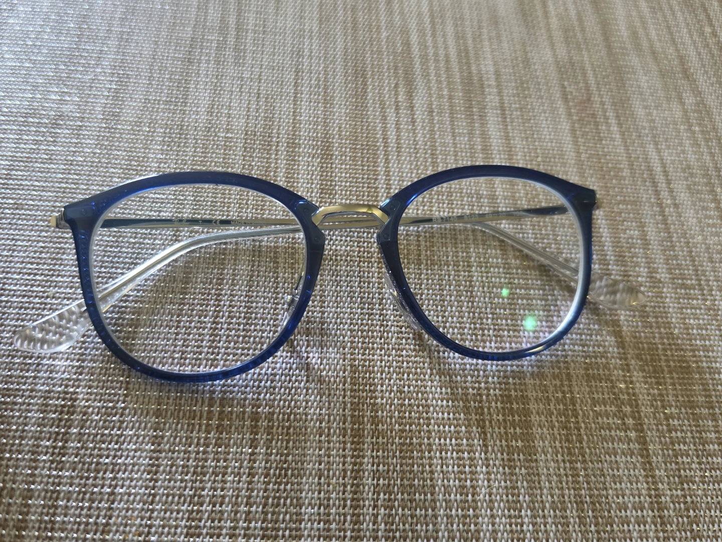 Ray-Ban Blue Round Eyeglasses with Case - photo 3