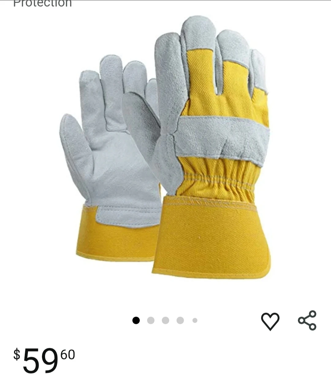 Men's Construction Leather Gloves - photo 3