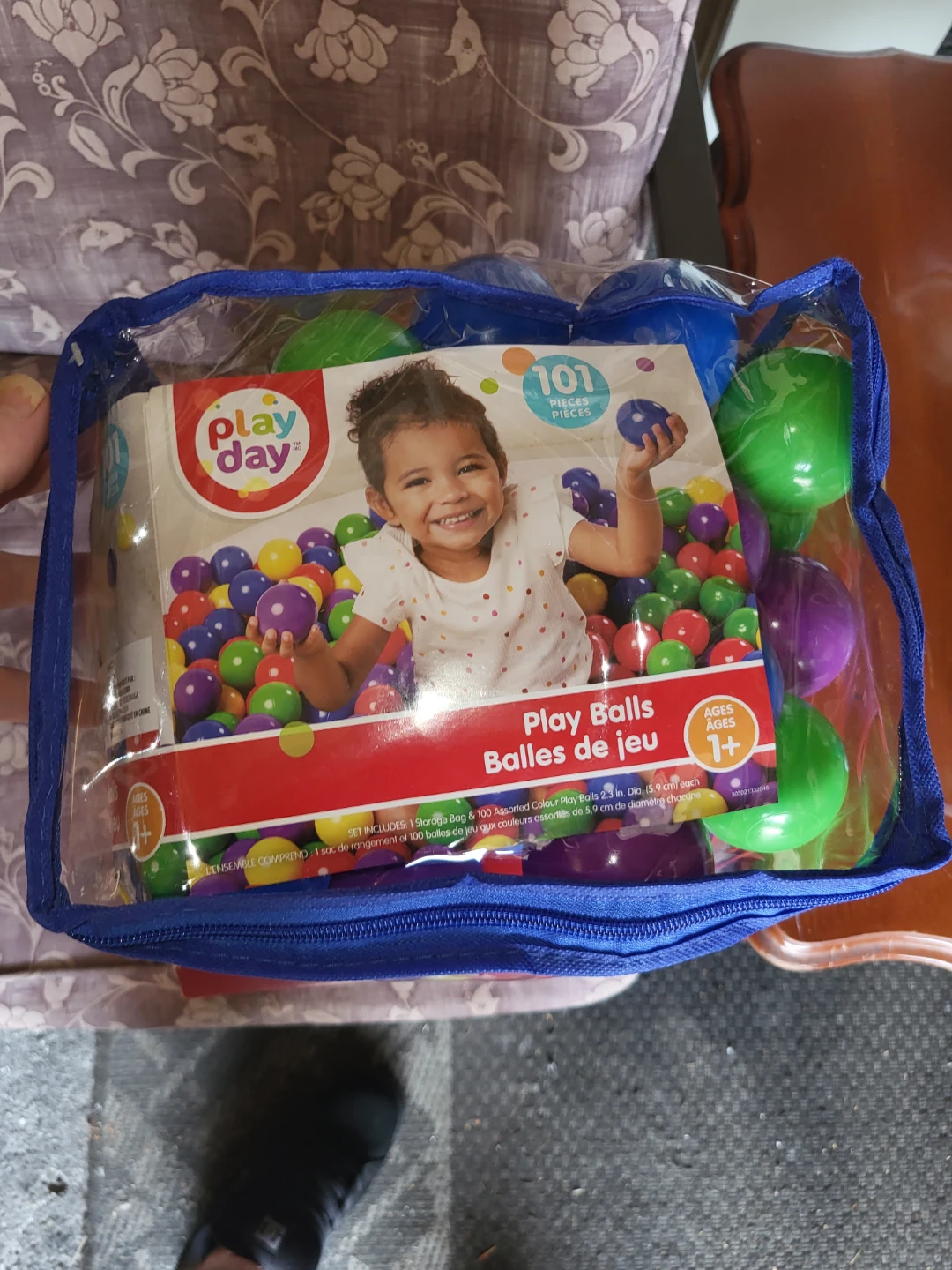 Play Day 101 Assorted Colour Play Balls Bag