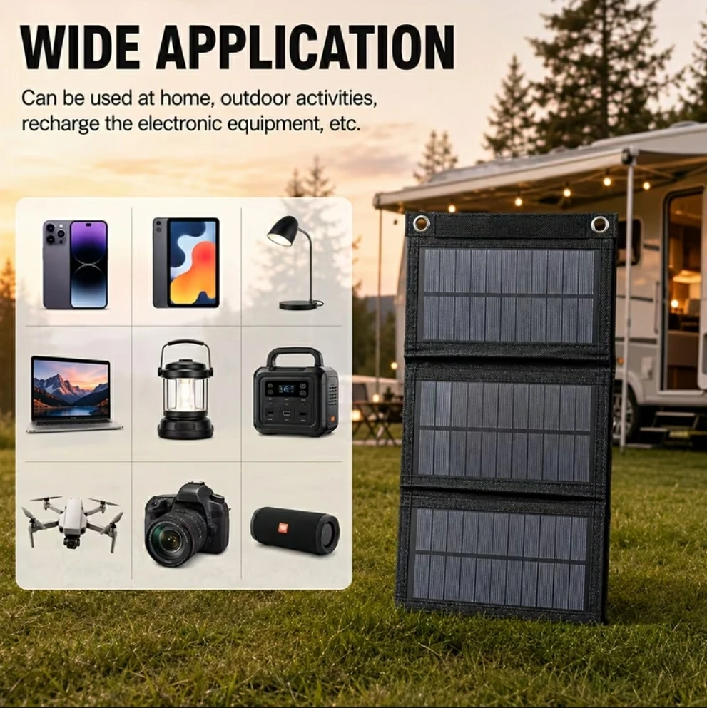 WERCHtAY High Efficiency 3-Fold Solar Panel - photo 3