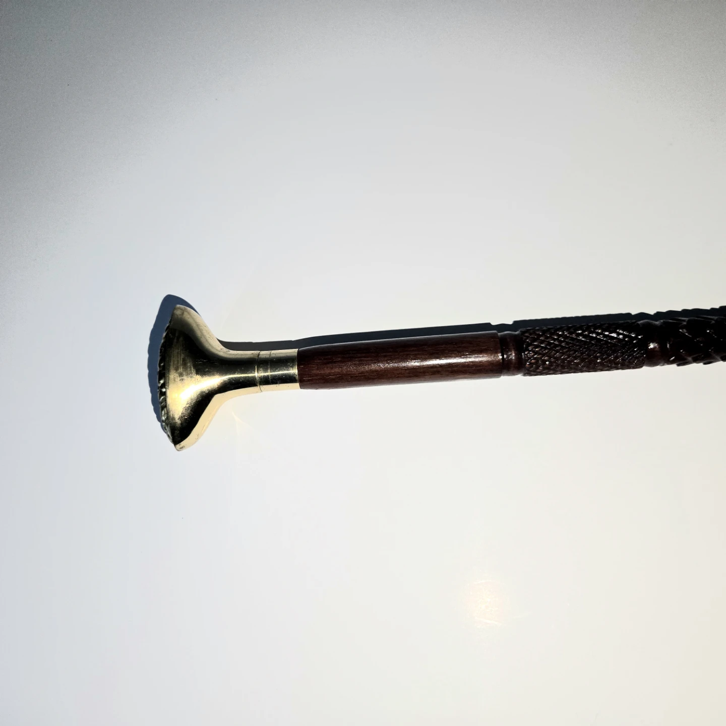 Vintage Decorative Cane with Ornate Brass Handle - photo 3