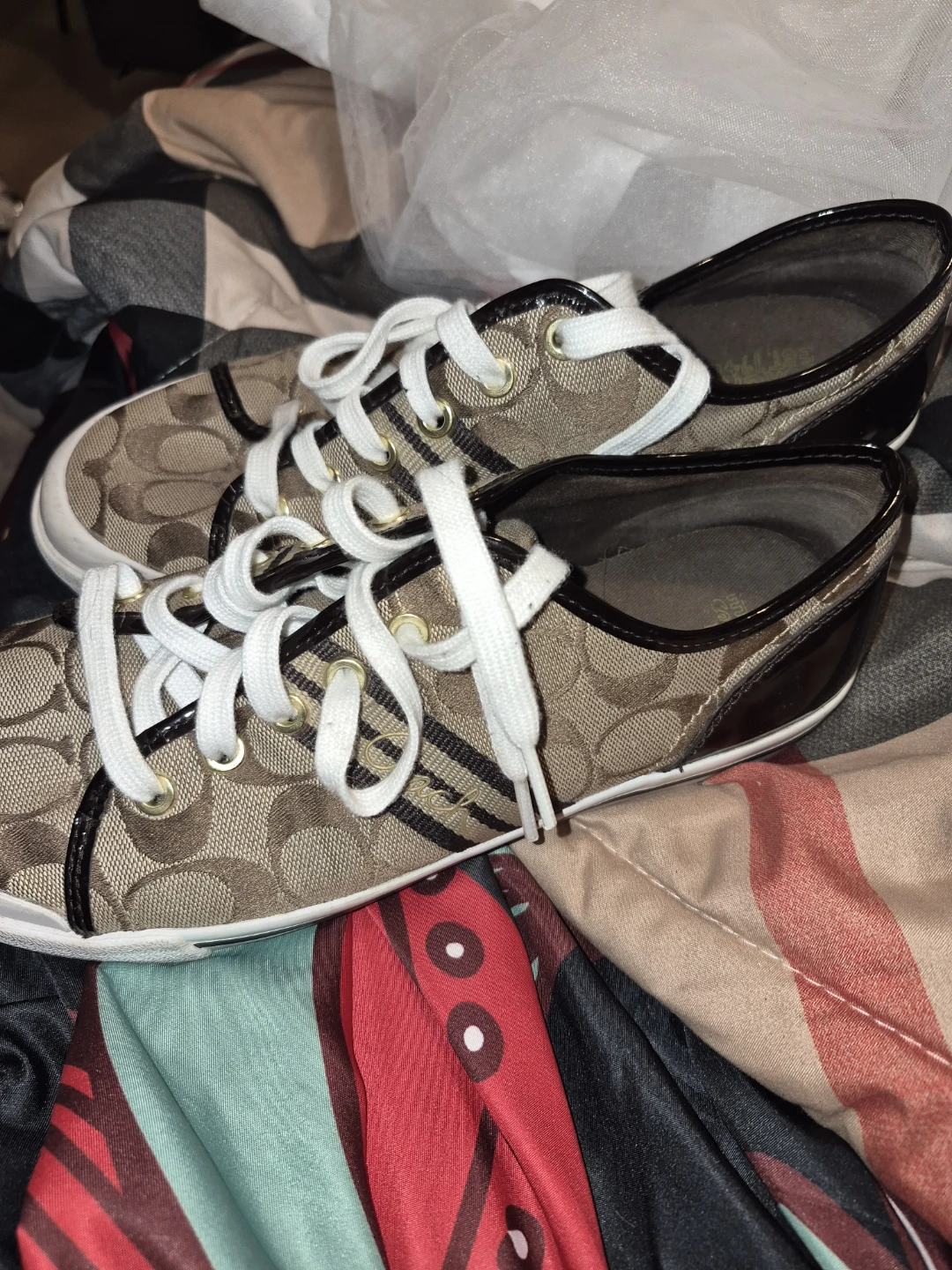 Coach Signature Canvas Sneakers - photo 2