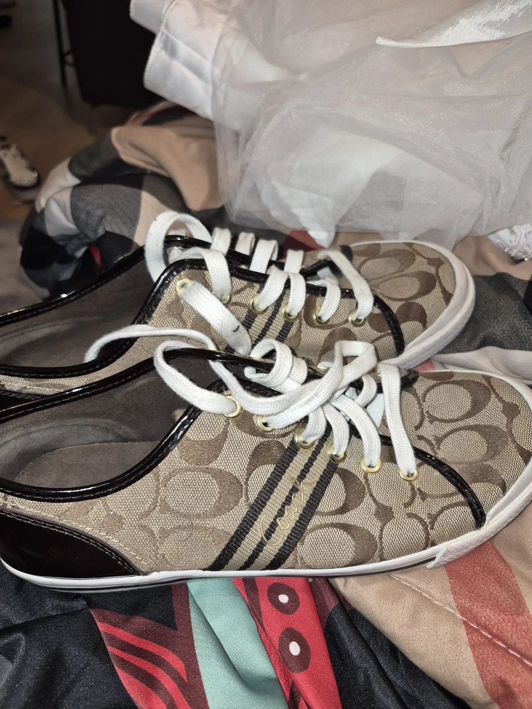 Coach Signature Canvas Sneakers - photo 3