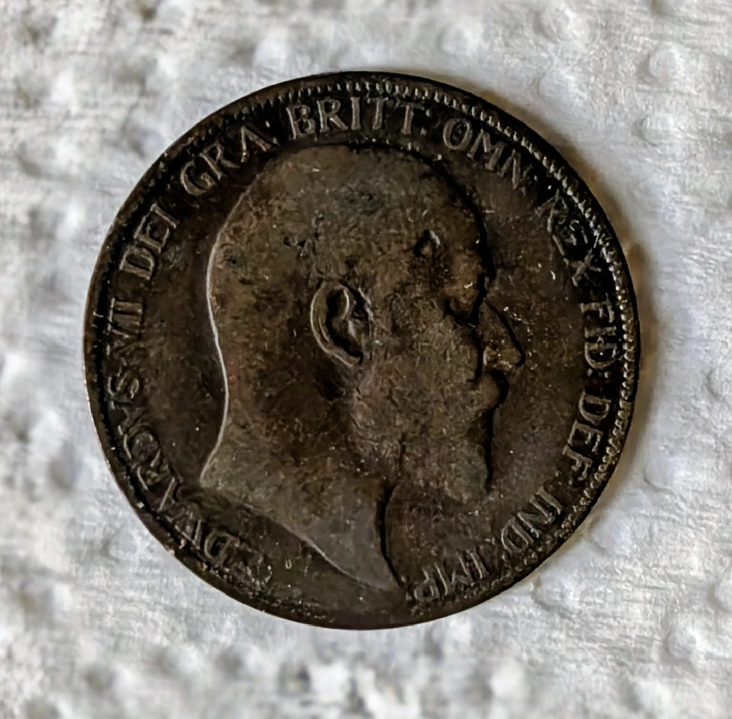 1902 British Penny Coin