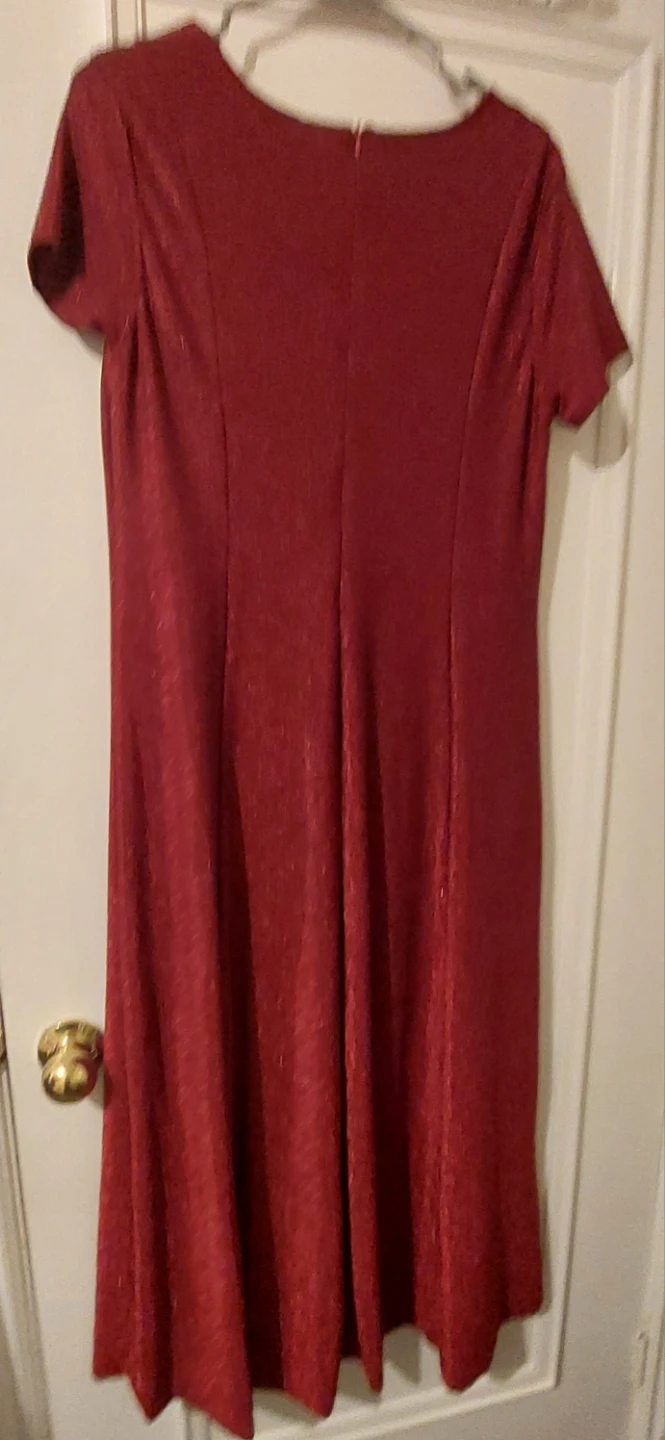 Red Sparkle Dress with Floral Embellishment - Size 2XL - photo 4