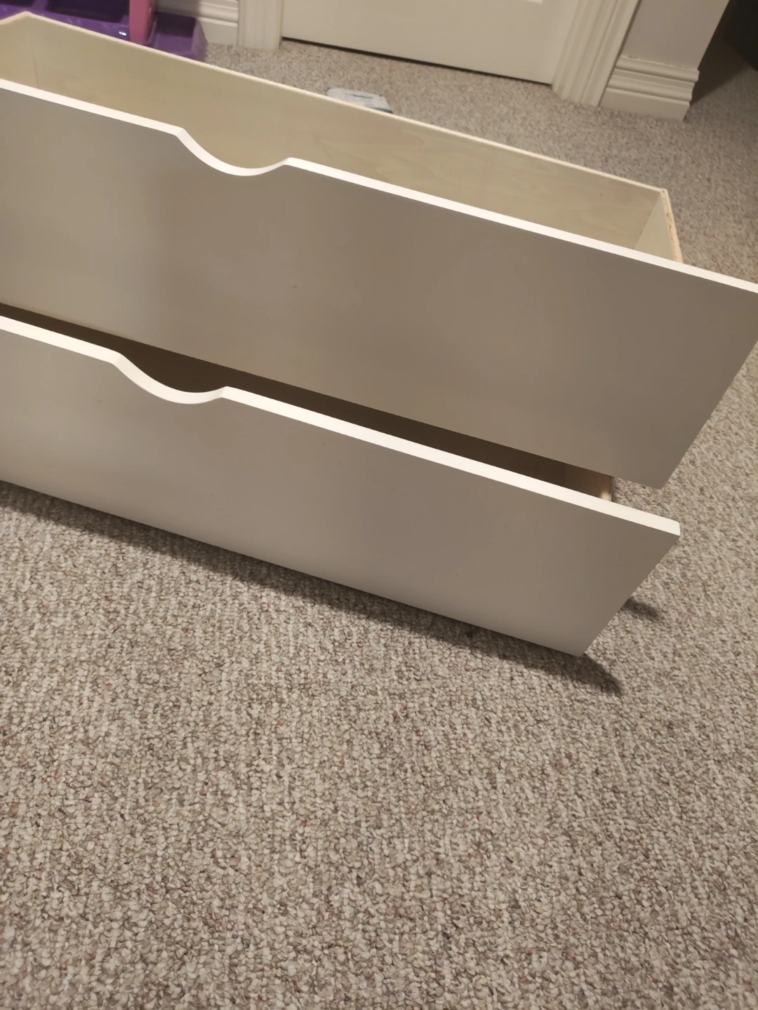 White bed Drawer Unit x2 - photo 2