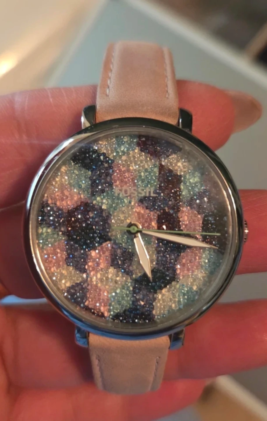 Fossil Watch with Glitter Dial