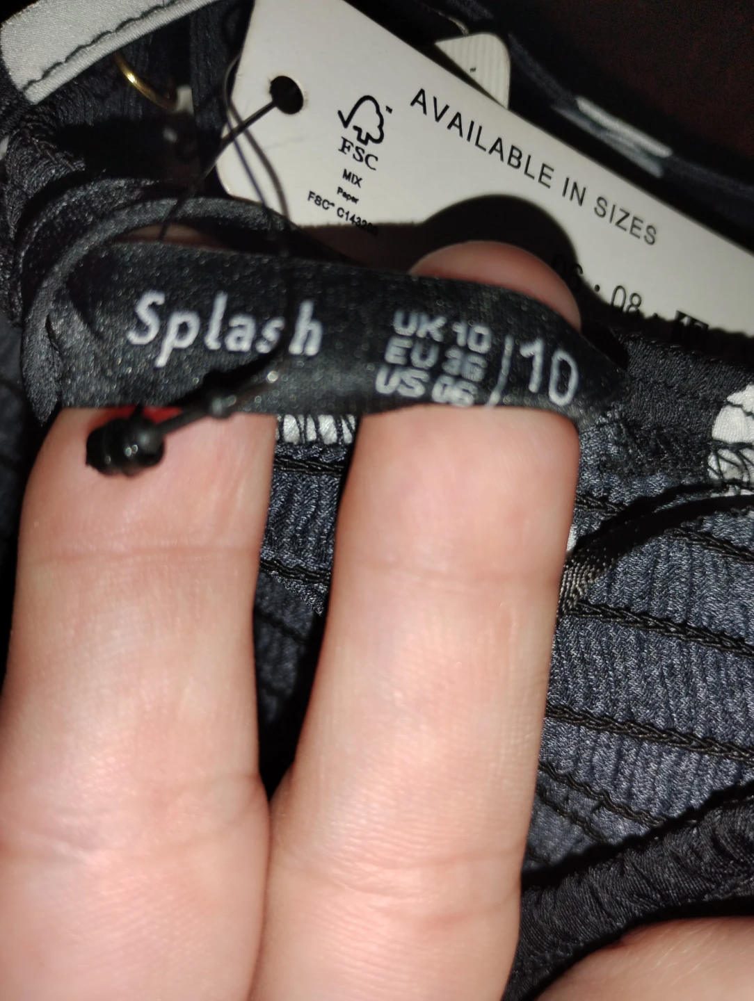 Splash Black Polka Dot Dress - Size 10 - photo 4
