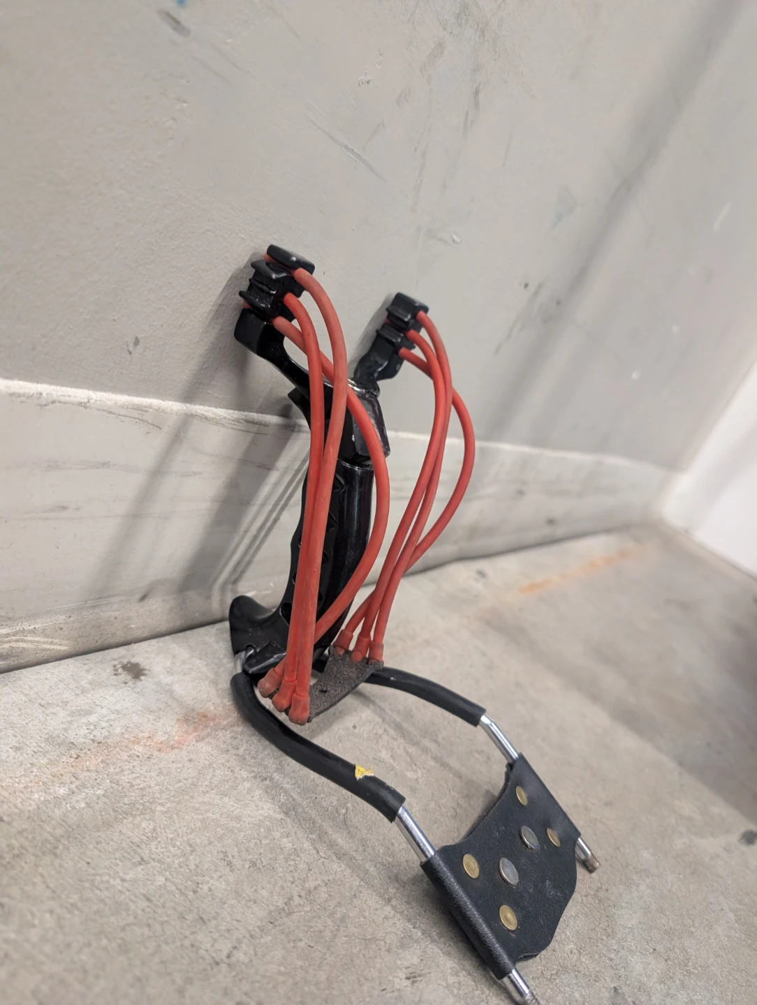 Black Slingshot with Red Bands - photo 3