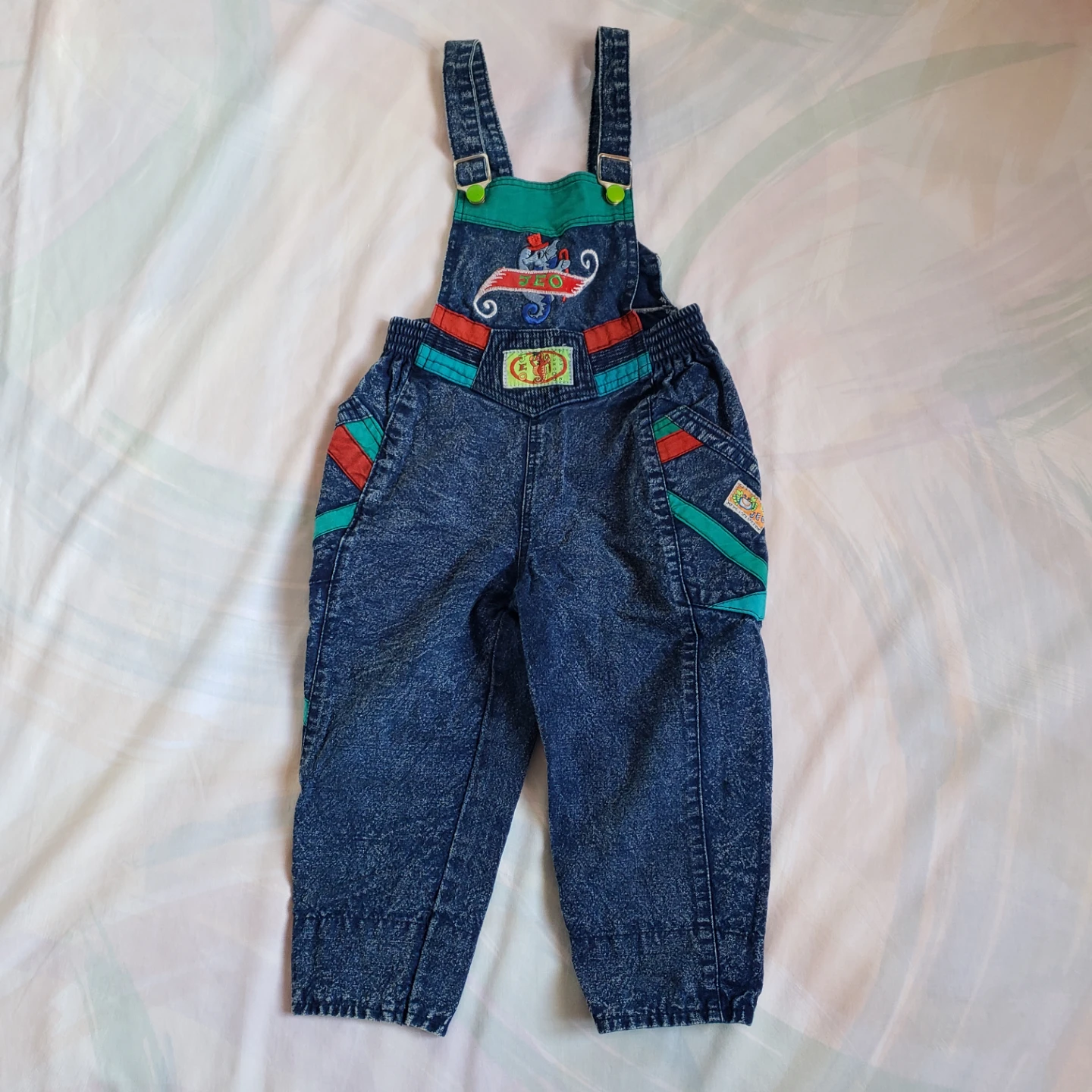 Vintage Kids' Denim Overalls - photo 2