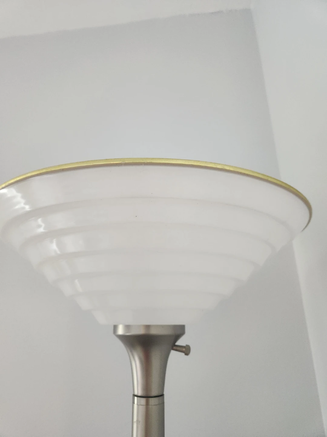 Floor Lamp with White Frosted Shade - photo 2