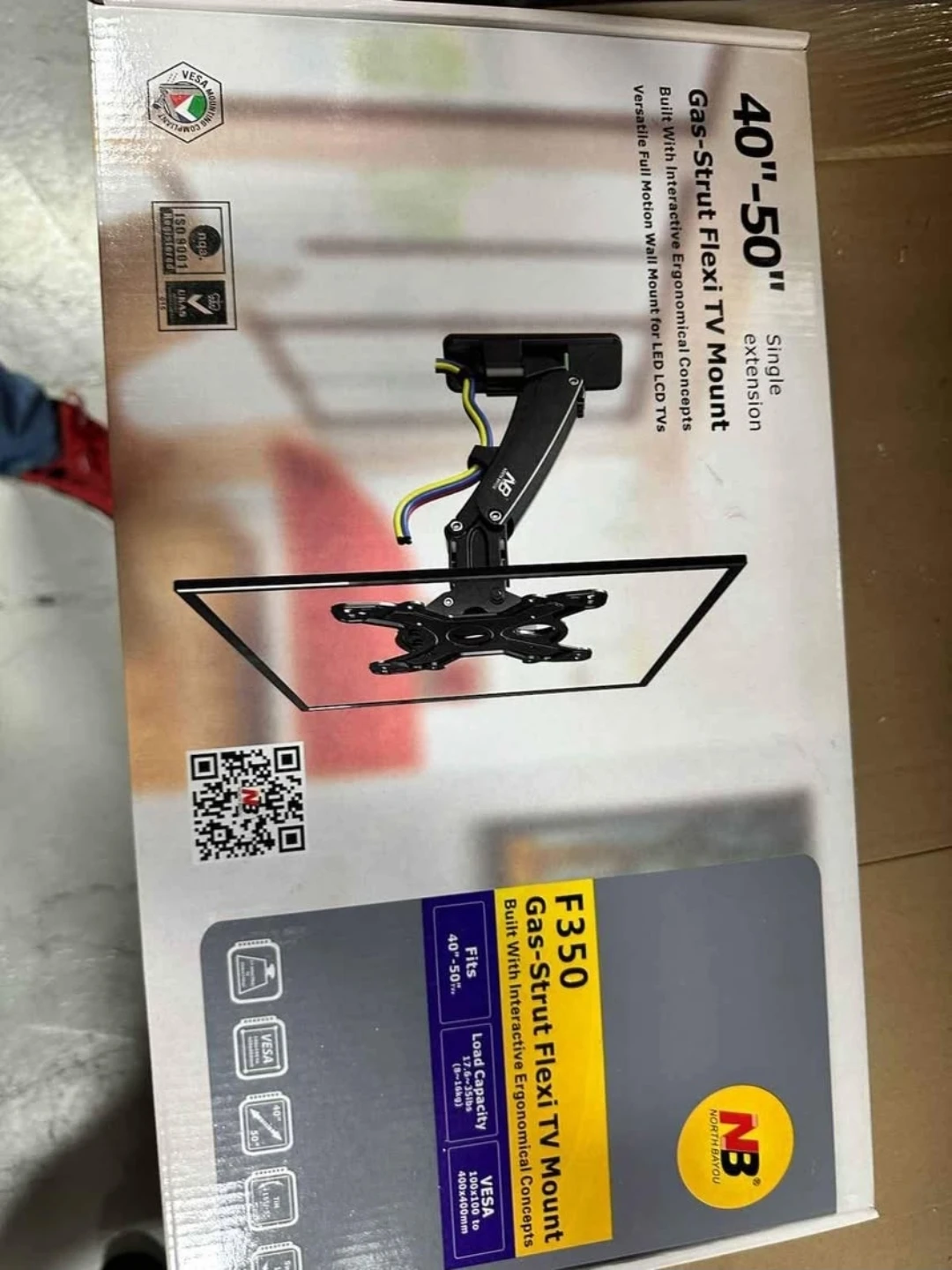 Gas-Strut Flexi TV Mount (40"-50")
