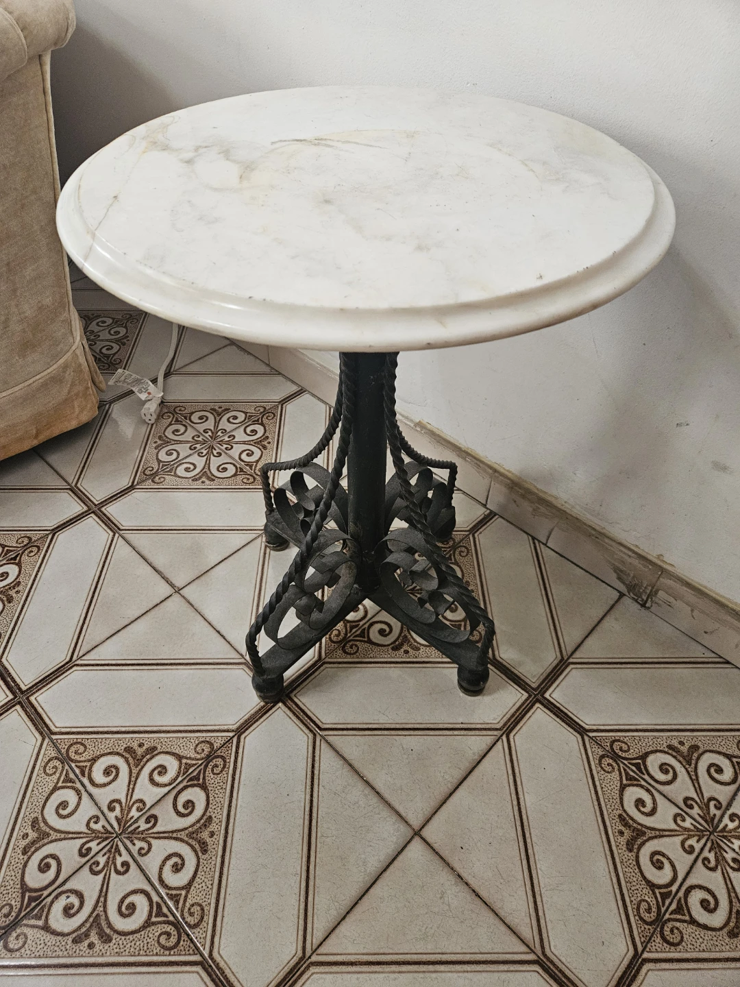 Made in italy  vintage marbletop table - photo 5