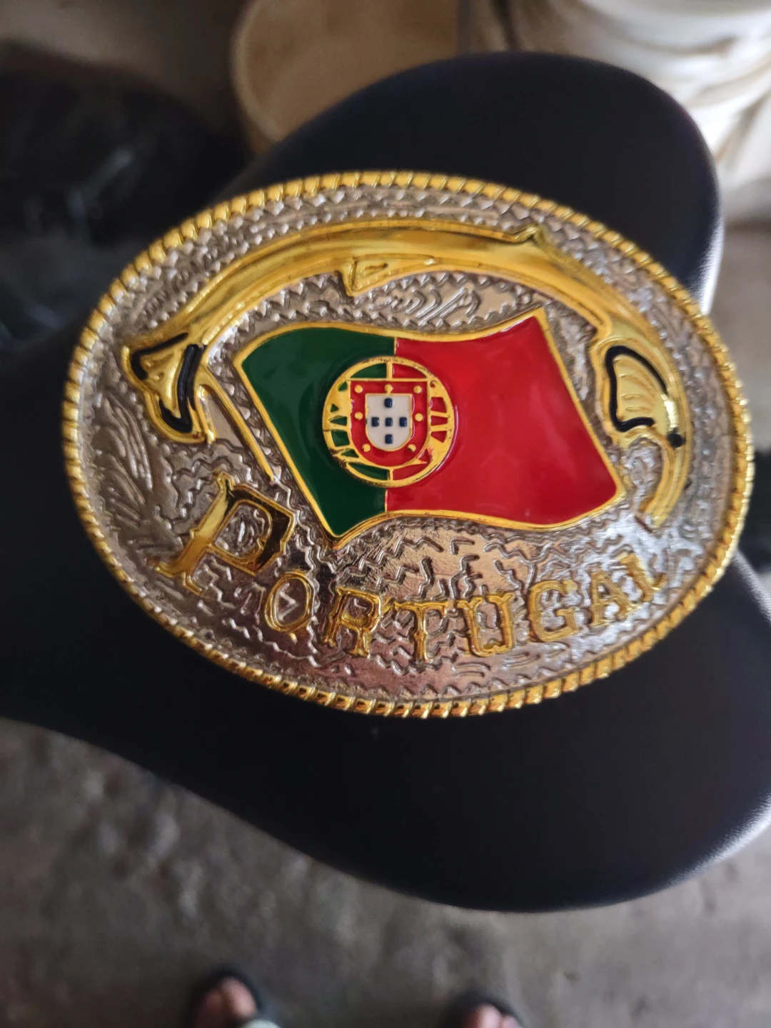 Portugal Flag Belt Buckle