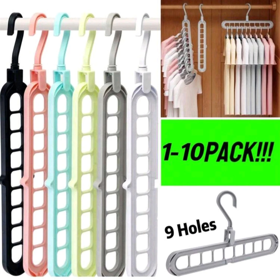 Space Saving Hanger - 9 Hole Foldable Magic Hanger - photo 5