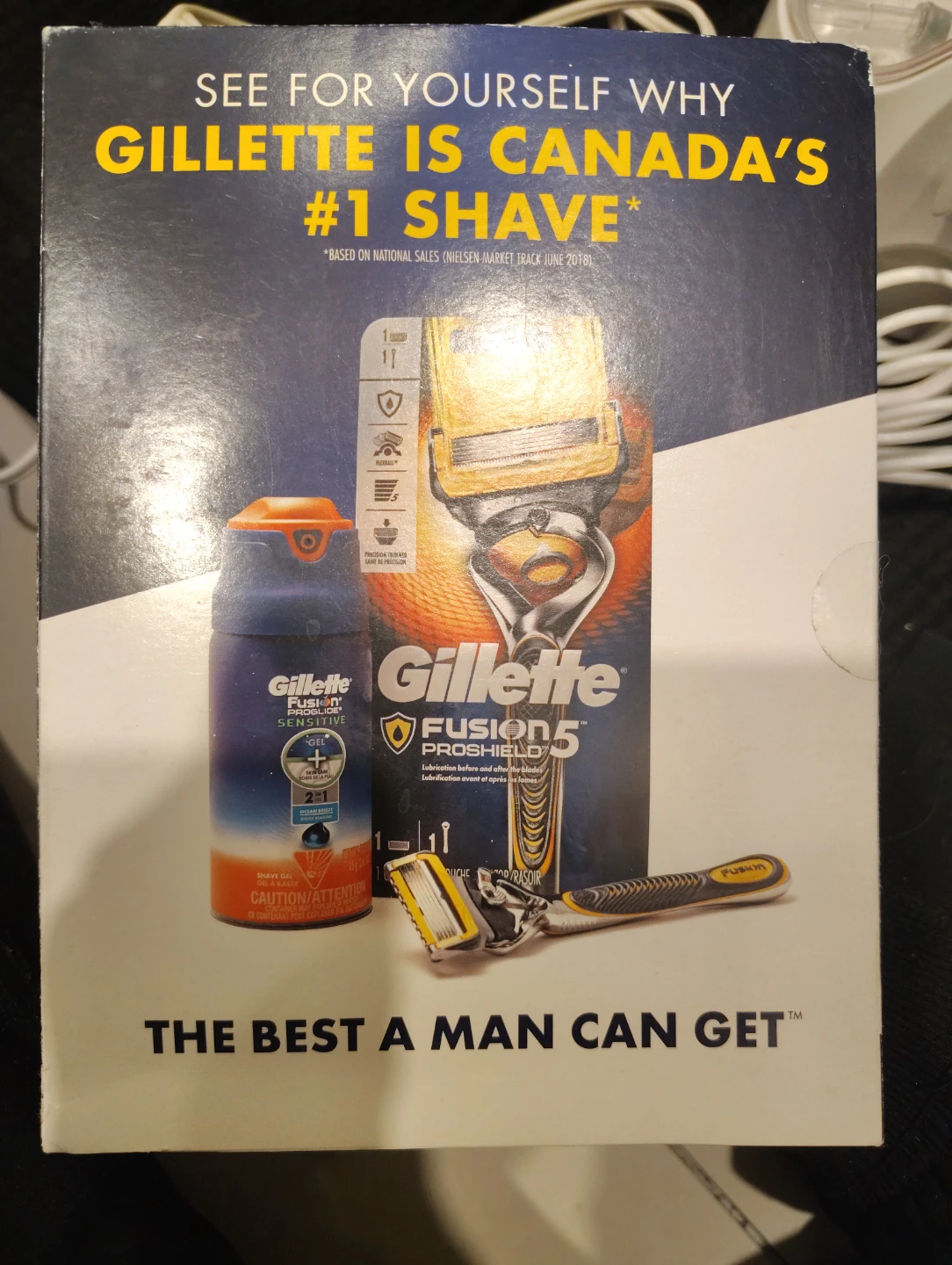 Gillette Fusion5 ProShield Razor & Shave Gel Sample