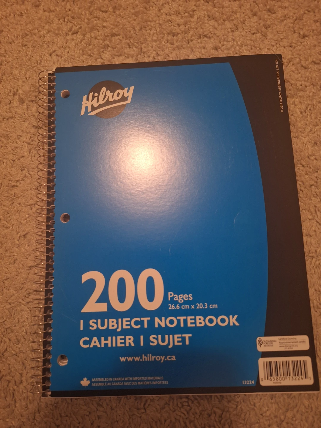 Hilroy 1 Subject Notebook - 200 Pages