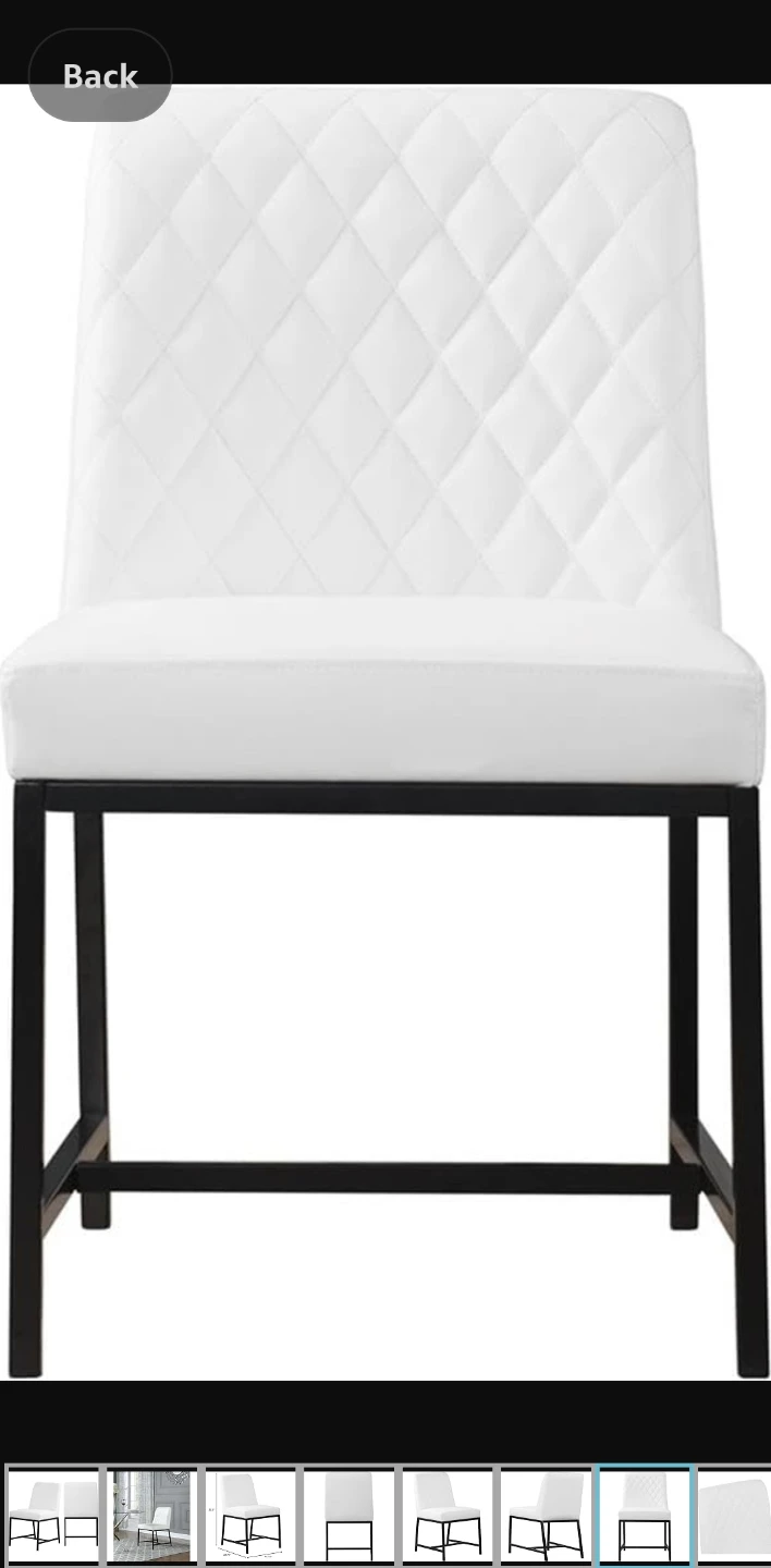 Meridian Furniture White Dining Chairs (Set of 2) - photo 3