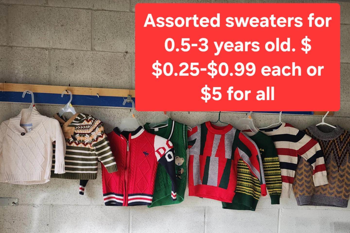 Assorted Kids Sweaters 0.5-3 Years