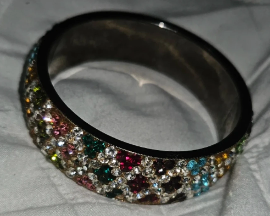 Crystal  Multicoloured Bangle Bracelet