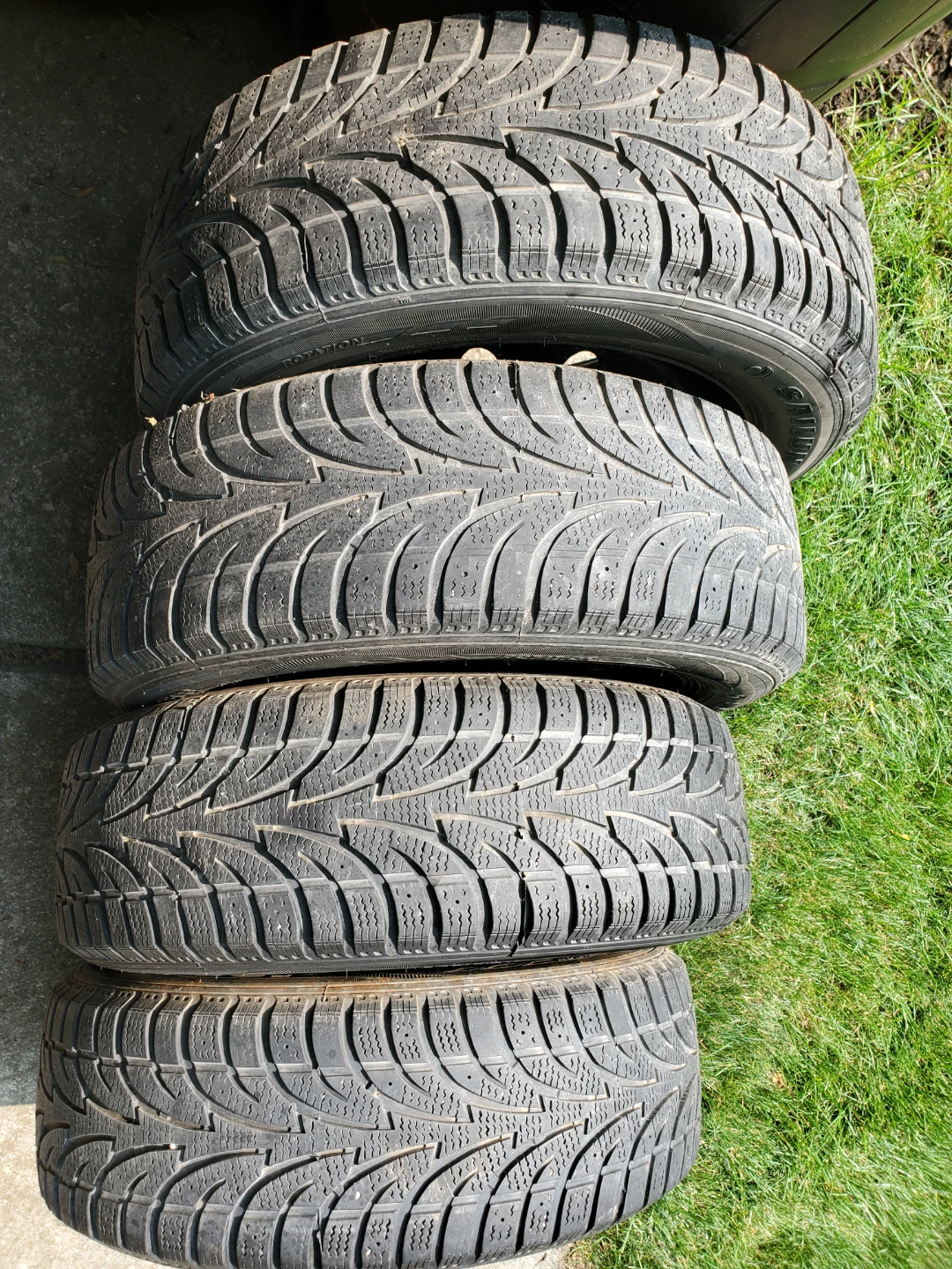 215/60/16, 5 x 114.3 Winter Tires on Rims