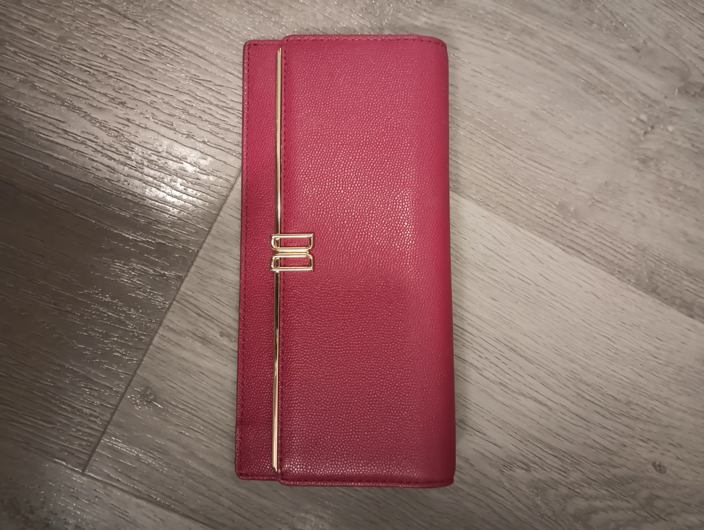 DAKS Pink Textured Faux Leather Wallet - photo 2