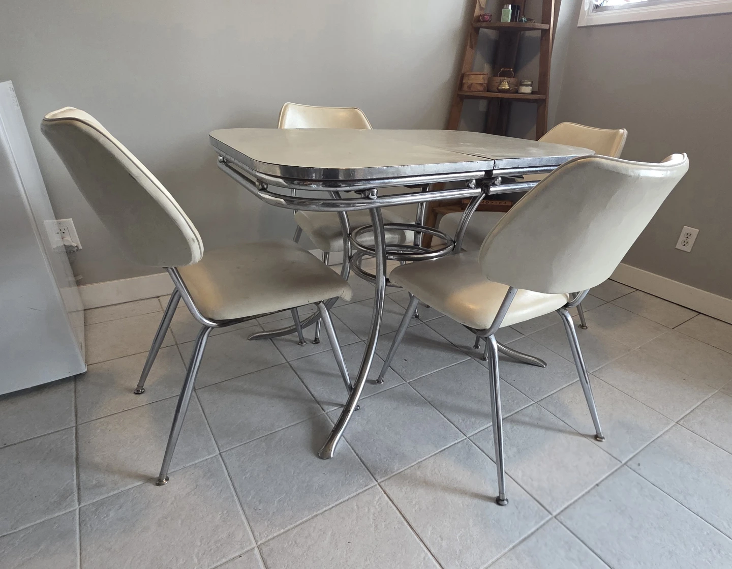 Vintage Retro Kitchen Table and Chairs Set