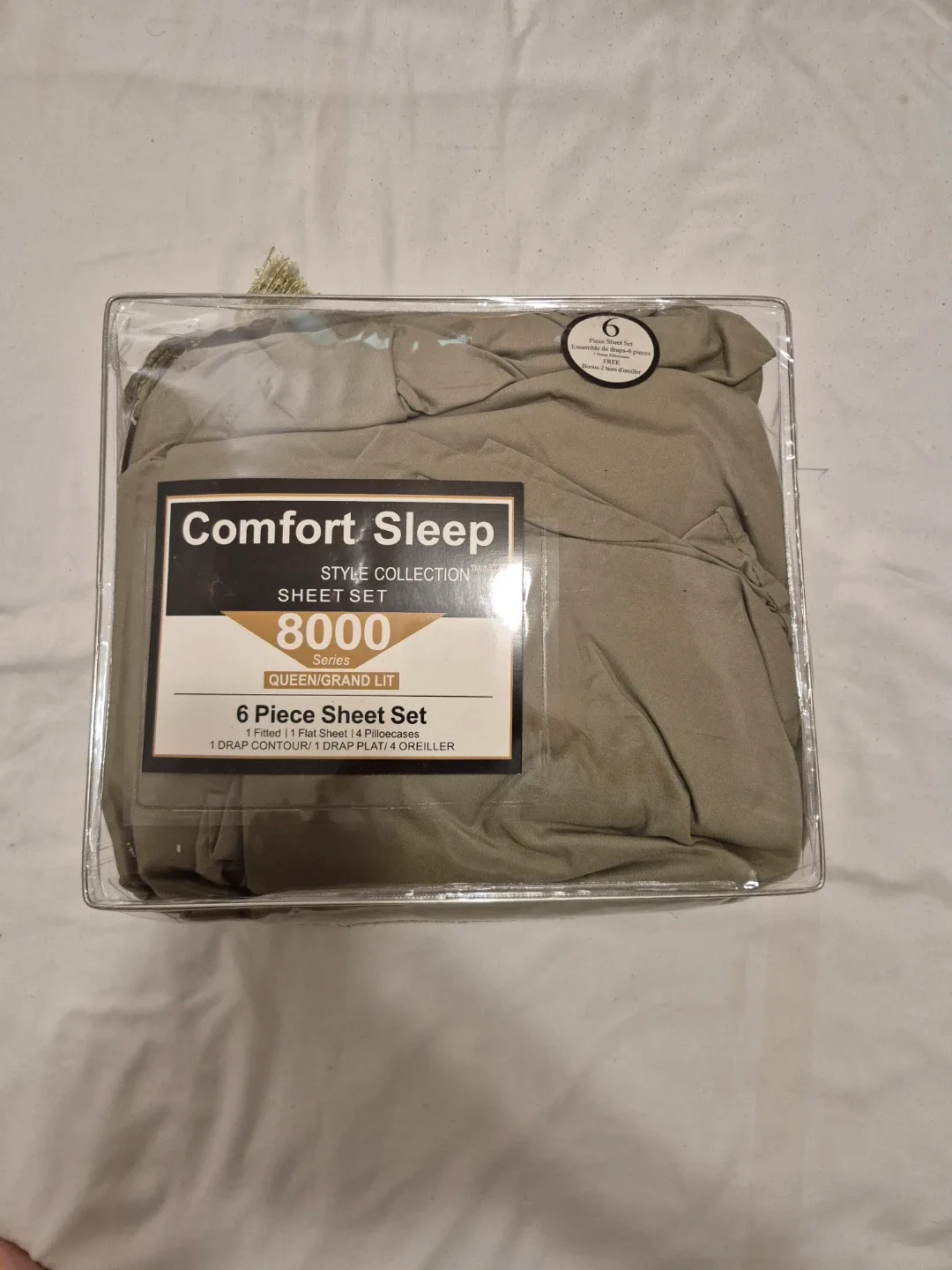 Comfort Sleep 8000 Series Queen 6 Piece Sheet Set