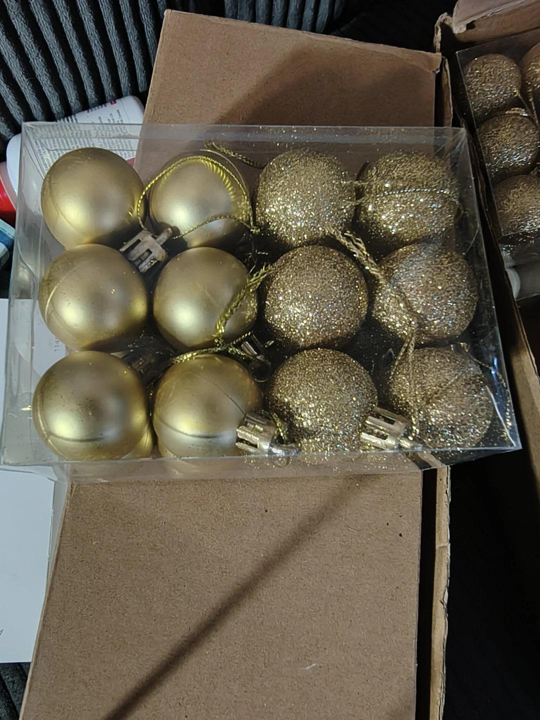 Gold and White Christmas Ornaments (Set of 36) - photo 4