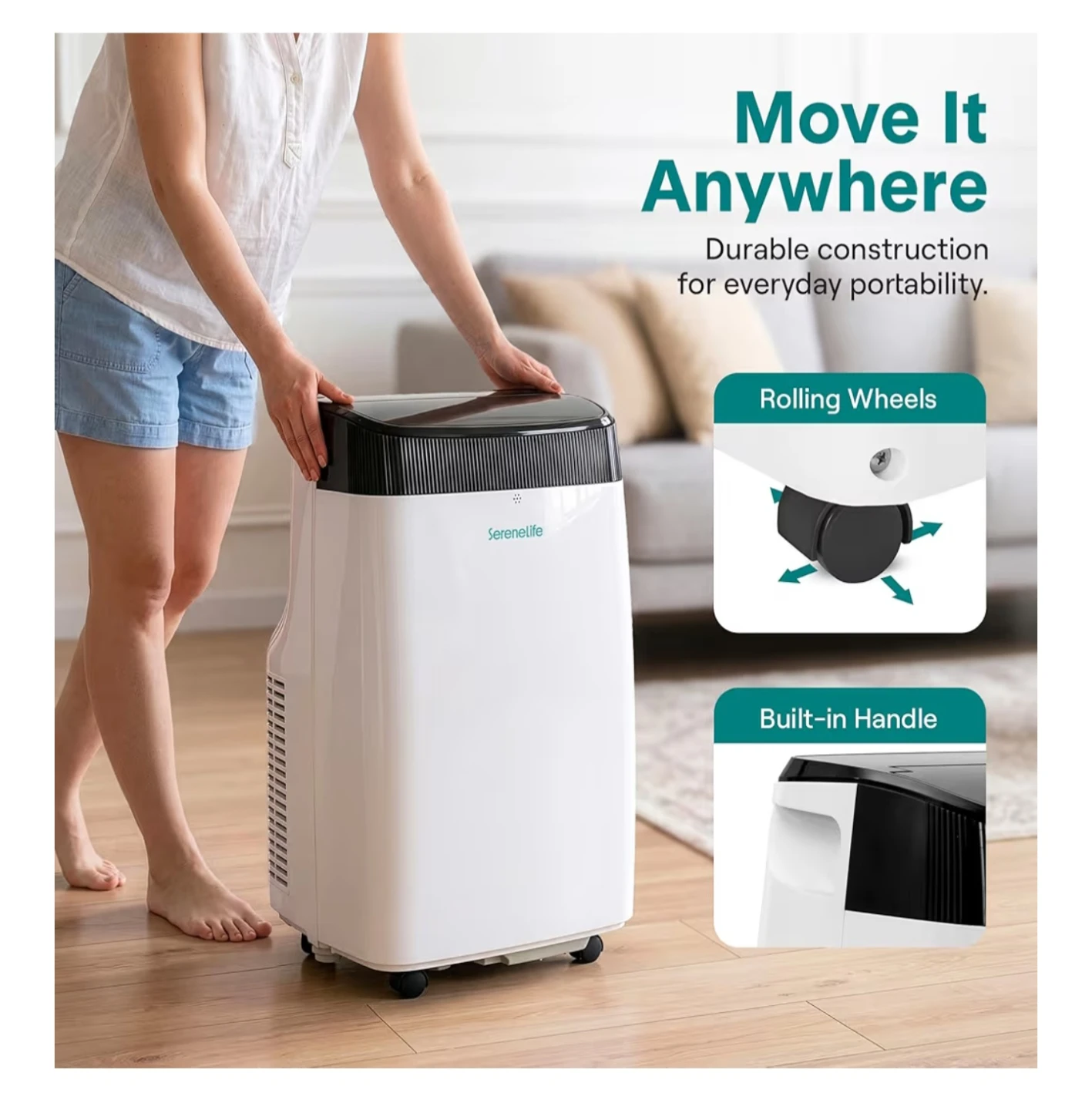 SereneLife 8,000 BTU Portable Air Conditioner - photo 3